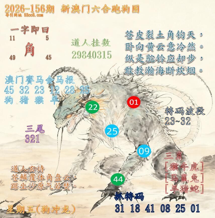 新澳门六合跑马图156期