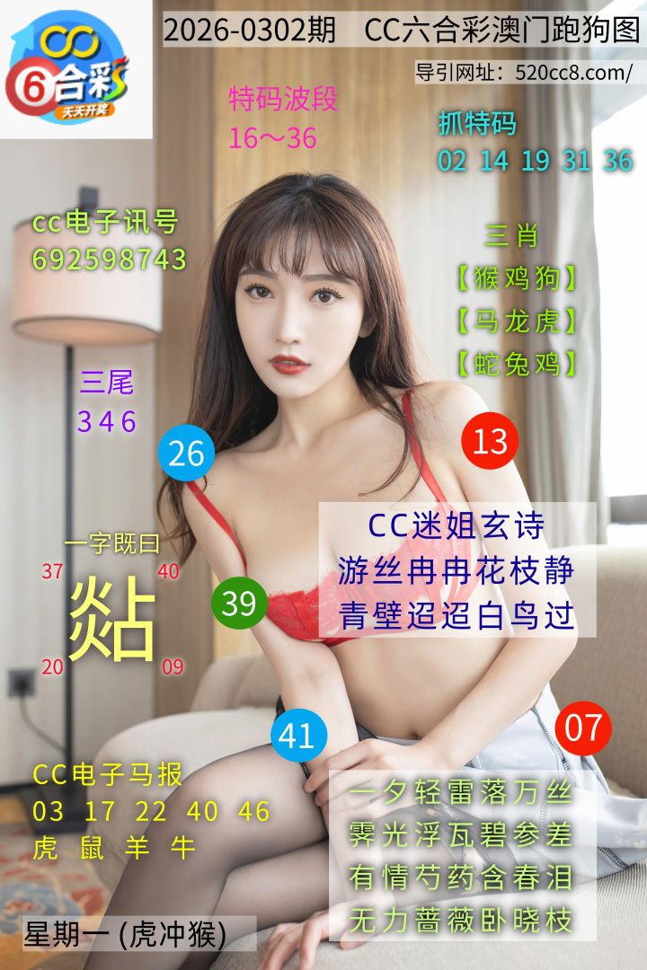 CC六合澳门跑马图0302期