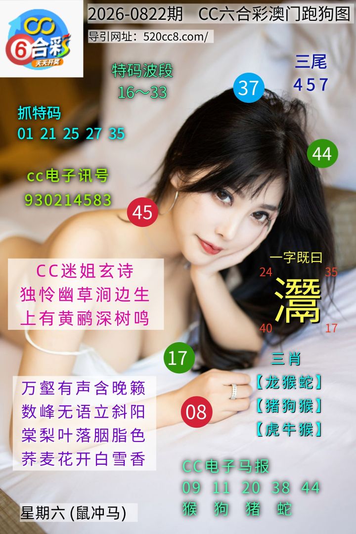 CC六合澳门跑马图0822期